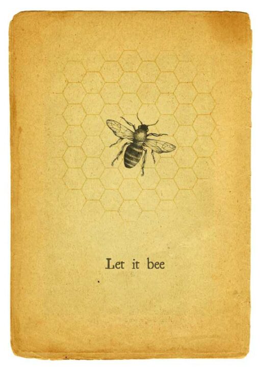 Postkarte let it bee